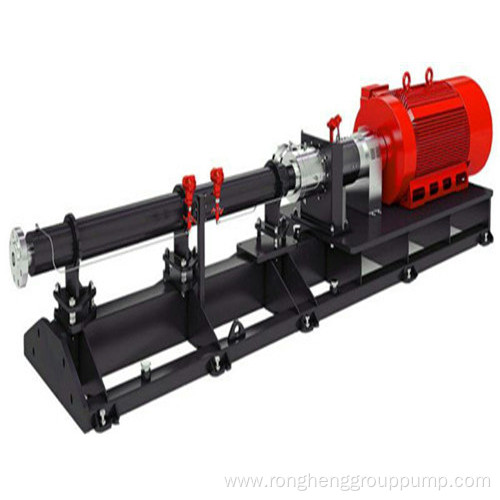 Vertical single screw rotor pump